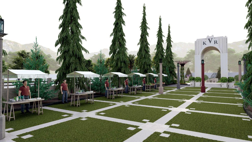 Party Lawn & Grand KVR Monumental Arch