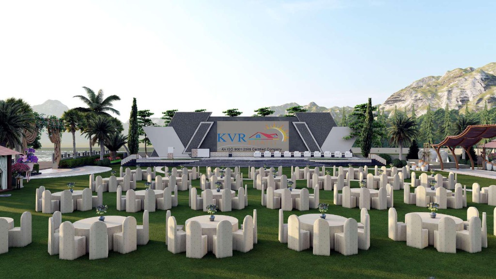 Grand Convention Lawn with Stage & Dining